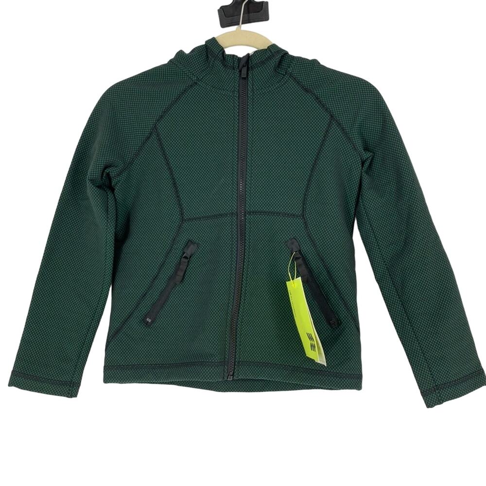 All‎ In Motion Woven Fleece Jacket Green Kids Small Outdoors Spring Jacket